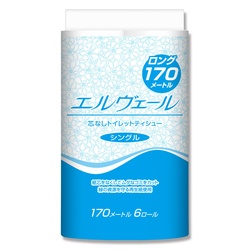 大王製紙 トイレ用品 エルヴェール トイレットペーパー シングル 6ロール/パック