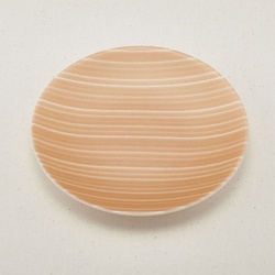 刺身容器 まるひらざら 250 赤木目 青葉紙業