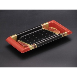 【廃番商品】リスパック 寿司容器 板前03B ひしょう赤 本体