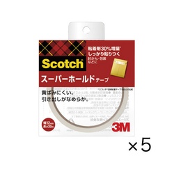 スコッチスーパーホールドテープ　大巻１２ｍｍ幅×５