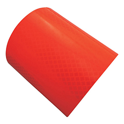 【廃番商品】日東エルマテ 高輝度プリズム反射テープ（蛍光色） 90mm×5ｍ オレンジ HTP90OR