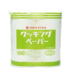 パックスタイル キッチンペーパー PSクッキングペーパー Mサイズ 100カット×2ロール
