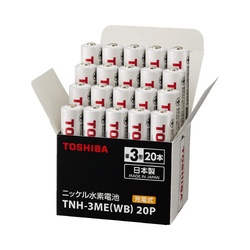 ニッケル水素充電池　標準　単３形（２０本入）
