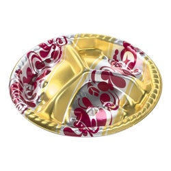 エフピコ オードブル容器 シェルトプラッター丸10 本体 エリス赤