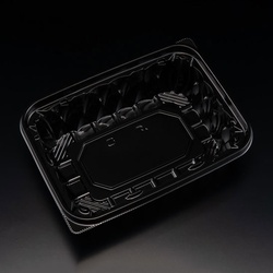 リスパック 惣菜容器 バイオ アソートケース 20-14B(48) 黒 本体
