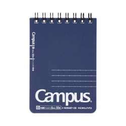キャンパス　ツインリングメモ（ドット罫）ブルー