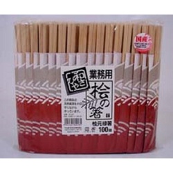 割箸 和さびや桧元禄箸 100膳入 やなぎプロダクツ