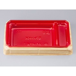 シーピー化成 お重 BFハカマ重7 杉板赤 本体(N)