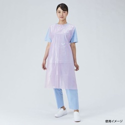 使い捨てエプロン ネオソフトPEエプロン ピンク メディテックジャパン