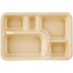 テイクアウト容器 P-2 紙製弁当容器 本体 未晒 アヅミ産業