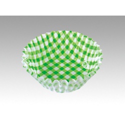 東洋アルミエコープロダクツ 紙カップ 紙ケース チェック ミドリ 7F(500枚入)