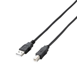 エコＵＳＢ２．０ケーブル　Ａ−Ｂ　１ｍ　ＢＫ