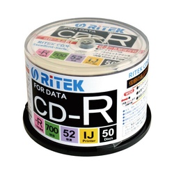 ＣＤ−Ｒデータ用　５２倍速　ＩＪ対応　５０枚ＳＰ