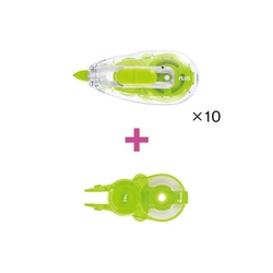 ホワイパースライド４ｍｍ緑本体１０個＋詰替１個