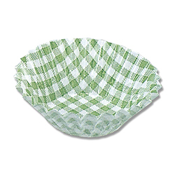 【廃番商品】UACJ製箔 おかずケース 7号深口 緑チェック 1本(250枚入)