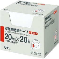 両面紙粘着テープ（お徳用　Ｅパック）６巻入