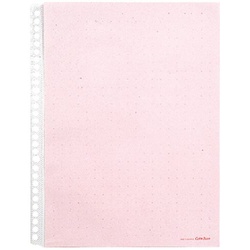 カラーベースポケット　Ａ４縦　３０穴　赤　１０枚