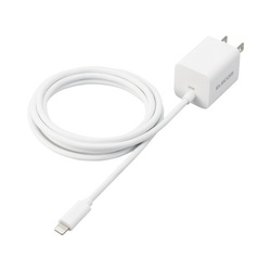 ＡＣ充電器　ケーブル一体　ホワイト