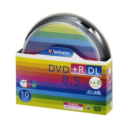 ＤＶＤ＋Ｒデータ用（２層）８倍速ＩＪ対応　１０枚Ｐ