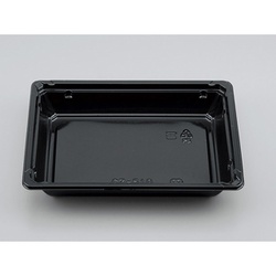 シーピー化成 どんぶり容器 CZ-510 黒 本体・蓋セット