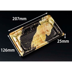 リスパック 軽食容器 バイオデリカ 優枠 揚 21-13B K-あらまし金 本体