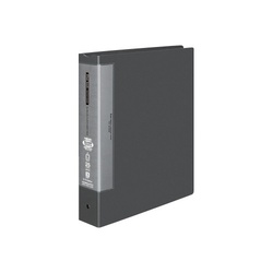 クリヤーブック替紙式濃灰Ａ４縦背幅６３ｍｍ