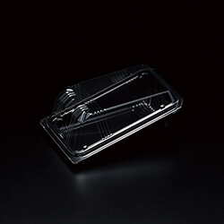 【廃番商品】スミ 食品容器 ユニコン HD-156 B(黒) 100枚