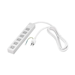 ３ピン式電源タップ　マグネット　６個口／２．５ｍ