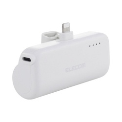 モバイルバッテリー直差し５０００ｍＡｈＣ１Ｌ銀白