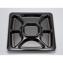 シーピー化成 オードブル容器 SFオードブル角40黒本体