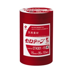 セロテープ　着色　１５ｍｍ×３５ｍ　赤