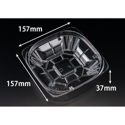 リスパック サラダ容器 バイオ ハクリア 16-37B 本体