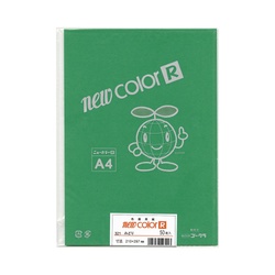 色画用紙　ニューカラーＲ　Ａ４　緑　５０枚
