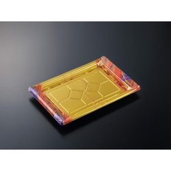 中央化学 刺身容器 CF宴角 30-20 華やぎV-BK 本体