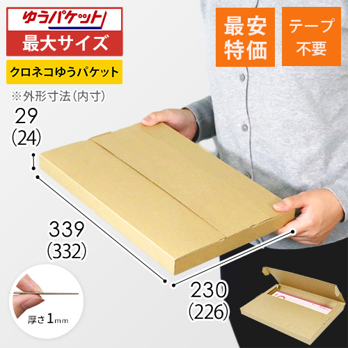 【廃番商品】厚さ3cm・ヤッコ型ケース（クリックポスト・ゆうパケット）
