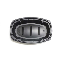 デンカポリマー 軽食容器 Dランチ26-16本体 黒