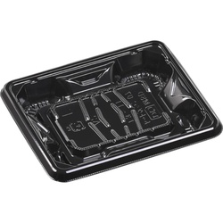 惣菜容器 MSDホットグラン07(13-11)R 黒 エフピコ