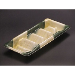 リスパック 寿司容器 魅せ巻 太4B 笹おり緑 本体