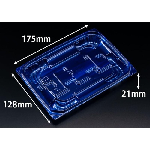 惣菜容器 バイオ 優越 18-13B ベロアブルー リスパック