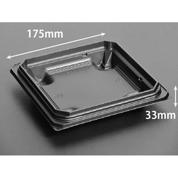 リスパック どんぶり容器 バイオデリカ 枠重 175B 本体 黒