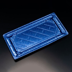 リスパック 寿司容器 バイオPS 美枠寿司 2-6B ステラブルー 本体