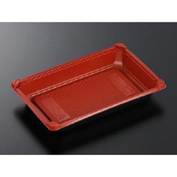 中央化学 どんぶり容器 CT クイックパック-7 赤-BK 本体