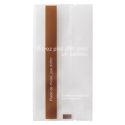 テープ無 OPP袋 ラインスイーツパック(ブラウン) マット-4(100枚) ヘッズ