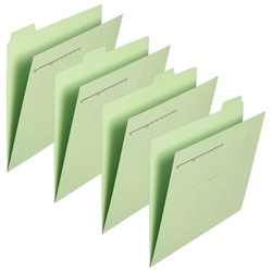 カットフォルダー　４山Ａ４横　グリーン×１０