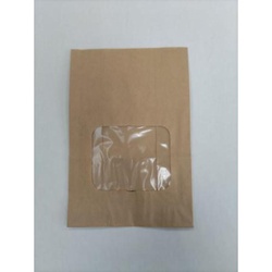 窓付惣菜袋 ルックバッグ No.3S 未晒ムジ 福助工業