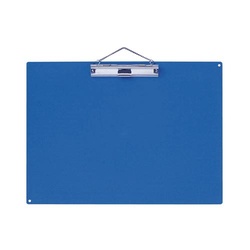 用箋挟　Ａ３　横　青　ペンホルダー付　２枚