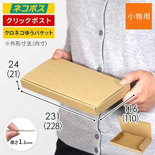 【ネコポス最小・定形外郵便】厚さ2.5cm・N式ケース