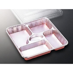 中央化学 仕出し弁当容器 DX 仕切 5 透明蓋付 蓋セット