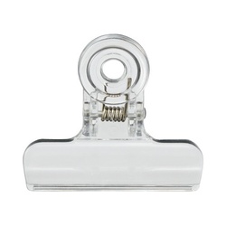 プラカラー目玉クリップ（ＰＣ製）中　透明１０個入