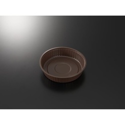 中央化学 軽食容器 BAKEQ 160φ 550cc 茶 本体